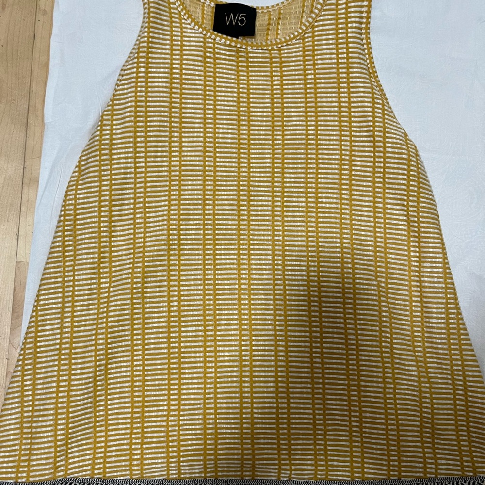 Yellow sleeveless top